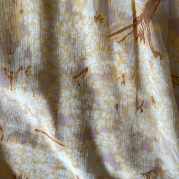 Angel Biba | Kirra Puff sleeve ruched bodice botanic print dress - Picture 12 of 15